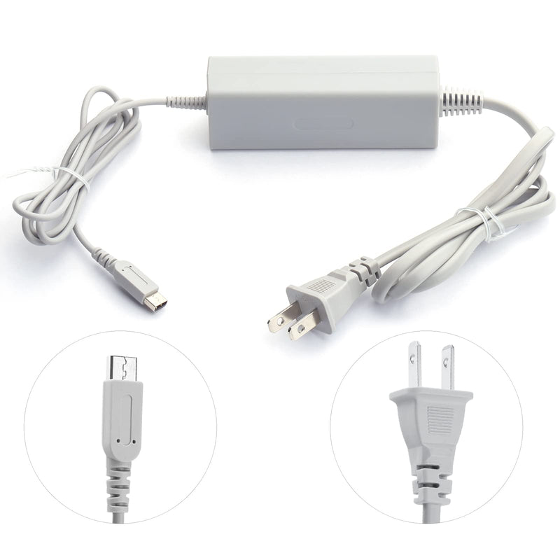 Charger for Wii U Gamepad, AC Adapter Power Cord Charging Cable