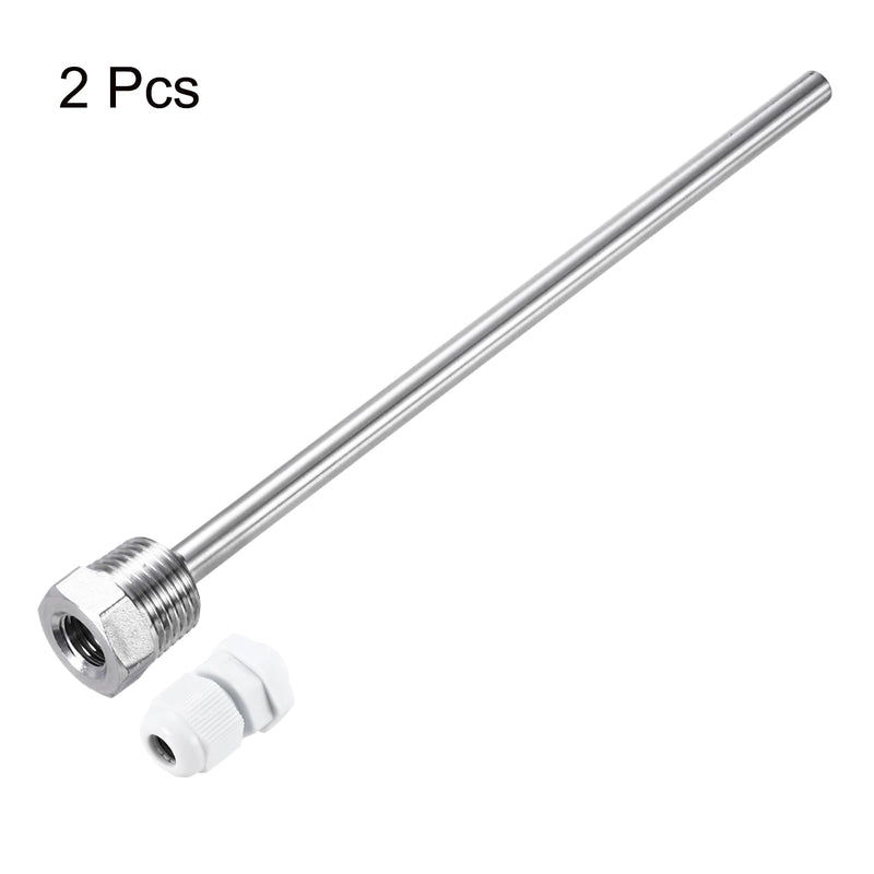 3/4 inch - lasloze thermowell roestvrij staal 304 buis met schroefdraad 30mm 50mm 100mm 200mm 300mm 400mm 500mm (300mm 3/4 inch - lasloze thermowell roestvrij staal 304 buis met schroefdraad 30mm 50mm 100mm 200mm 300mm 400mm 500mm (300mm
