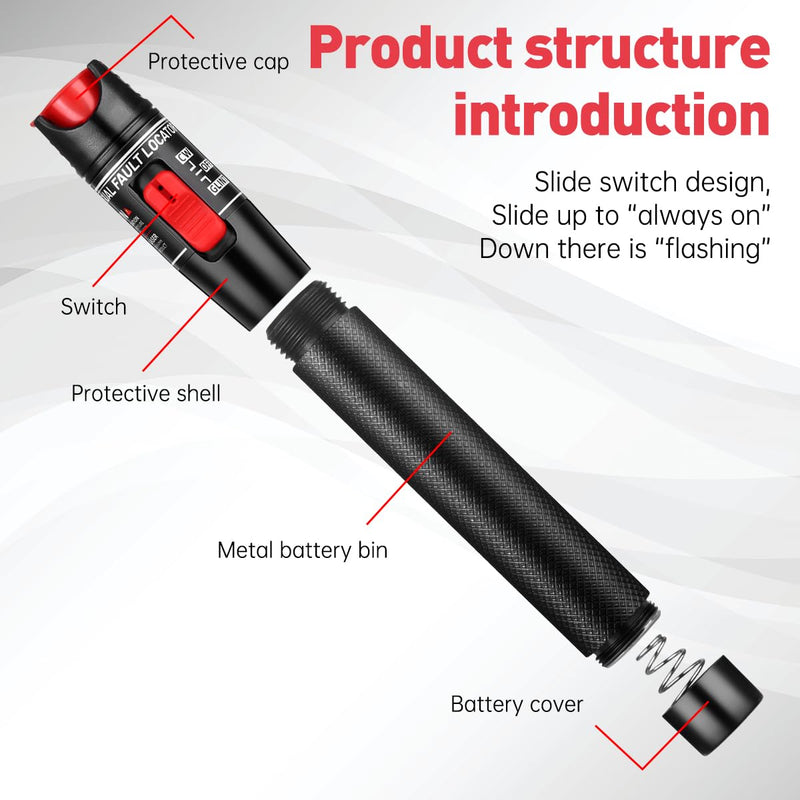 Moocci Visual Fault Locator Fiber Optic Cable Tester Meter - - Want It All - View #4