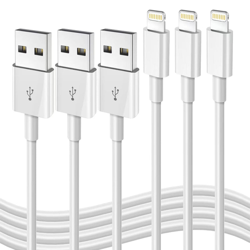 [Australia - AusPower] - iPhone Fast Charging Cable [Apple MFi Certified] 3-Pack 3FT Lightning to USB Cable iPhone Charger Cord Compatible with iPhone 14 13 12 11 Pro Max XR XS X 8 7 6 Plus SE iPad and More 3FT 