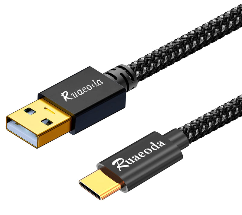 [Australia - AusPower] - Ruaeoda USB C Cable 20 ft,3.1A Type C Charger Fast Charging Cable, USB A to USB C 3A Charger Durable Nylon Braided Compatible with Galaxy S10 S9 Plus S21, Note 10 9 A51 LG G8 G7 Charging Cord 