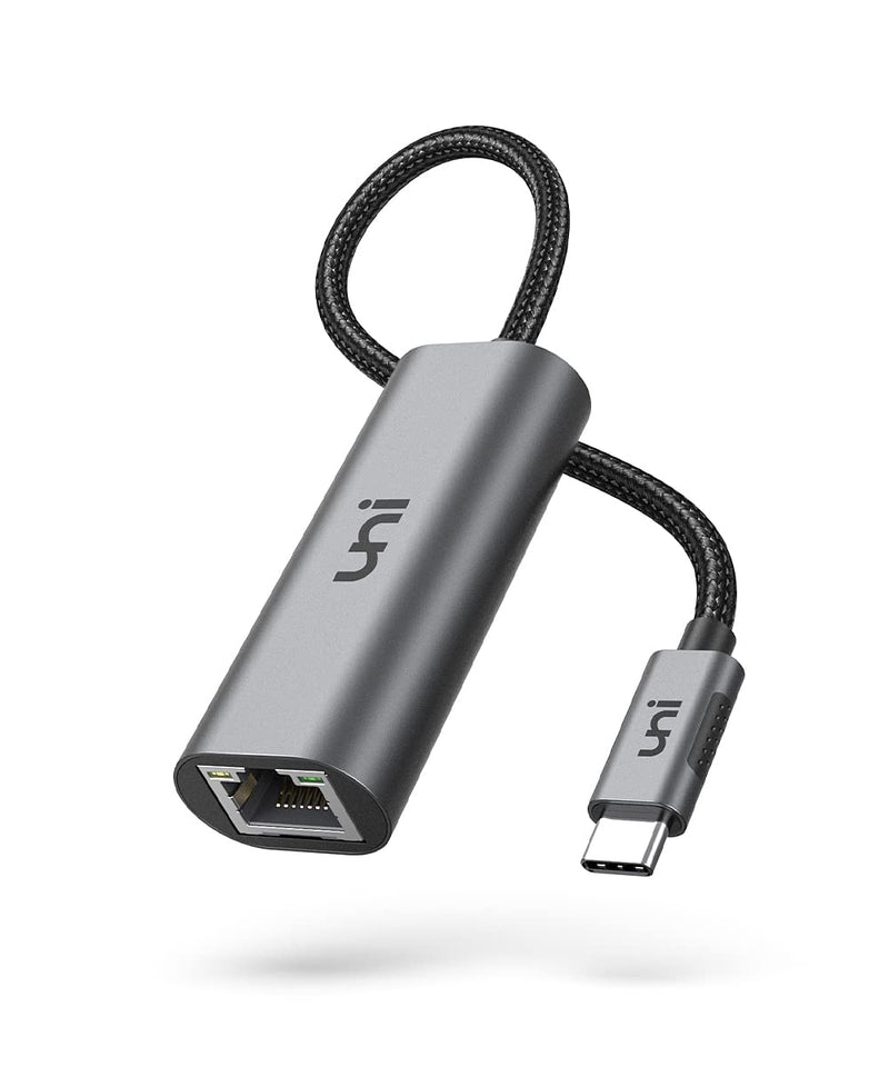 [Australia - AusPower] - uni USB-C to Ethernet Adapter 2.5 Gigabit, Blazing Fast Network Adapter 2.5G (Thunderbolt 4/3 Compatible), Sturdy Aluminum USB 4 to RJ45 Adapter, for MacBook Pro/Air, Laptops, PC, and More 