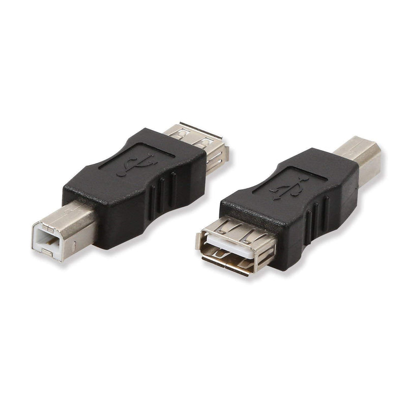 [Australia - AusPower] - ELECTOP 2 Pack USB 2.0 A Female to USB B Print Male Adapter Converter 
