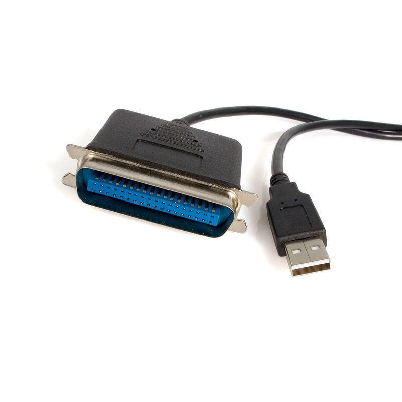 [Australia - AusPower] - StarTech.com 10 ft USB to Parallel Printer Adapter - M/M - USB to ieee 1284 - USB to centronics - USB to Parallel Cable (ICUSB128410), Black 10ft 