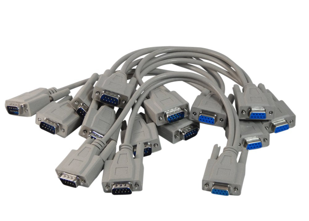 [Australia - AusPower] - Your Cable Store 1 Foot 9 Pin Serial Splitter Cable DB9 2 Male / 1 Female RS232 5 Pack 