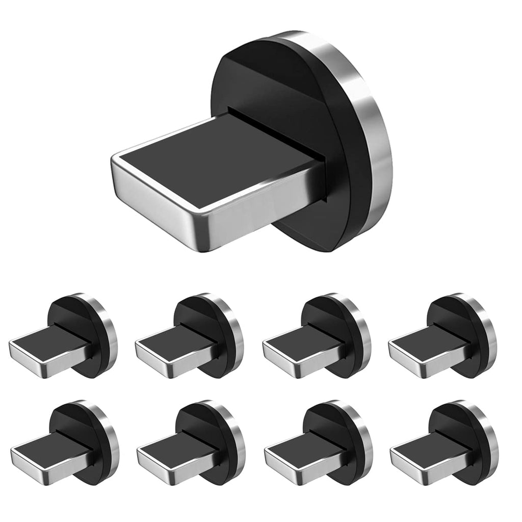 [Australia - AusPower] - Bojianxin 360°Rotating Magnetic Phone Cable Adapter Connector Tips Head for I(9 Pack) IP 