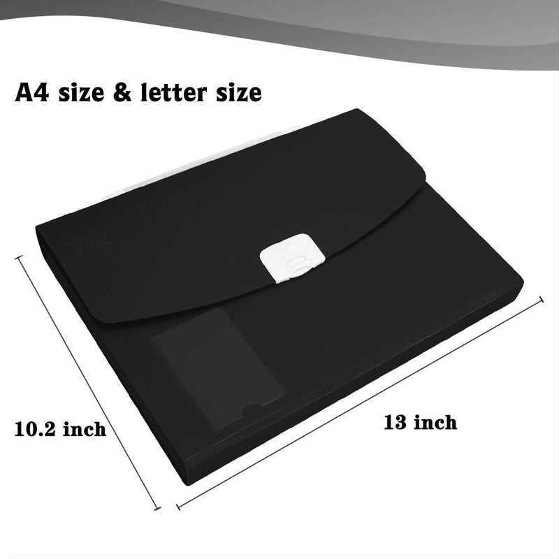 13Pocket Expanding File Folder, Monthly Accordion File Organizer, File