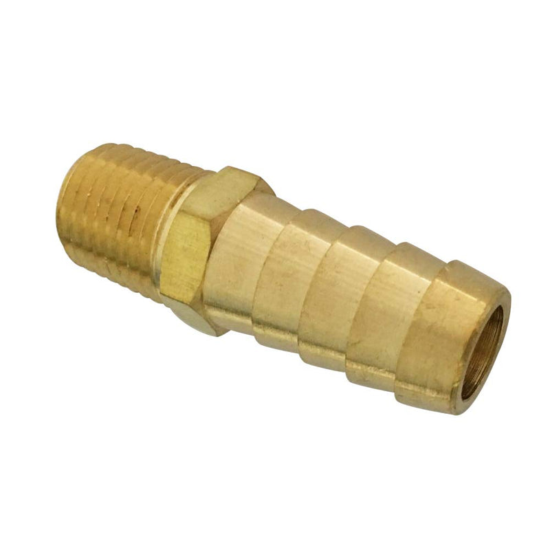 Barb Adapter 1/8" NPT Male x 3/8" Barbed Brass Hose Fitting 5pcs 5 3/8