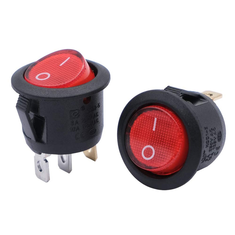 mxuteuk 6pcs Snap-in Boat Rocker Switch 2Pin Toggle Switch Power SPST ON-OFF KCD3 Switch 2Position AC 15A/250V 20A/125V Use for Car Auto Boat Household Appliances MXU3-101 mxuteuk 6pcs Snap-in Boat Rocker Switch 2Pin Toggle Switch Power SPST ON-OFF KCD3 Switch 2Position AC 15A/250V 20A/125V Use for Car Auto Boat Household Appliances MXU3-101