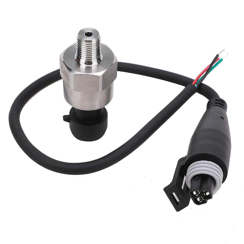 100 Psi Pressure Transducer Sender Sensor With Connector 18 Inch 27 Npt Thread Stainless 4759