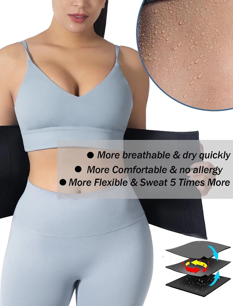 Neoprene Waist Trainer for Women Slimming Body Shaper Waist Trimmer Cincher  Sweat Belt 