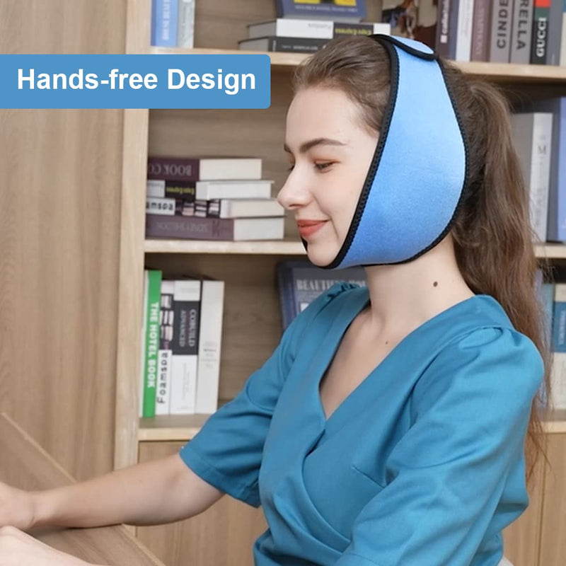 Comfpack Wisdom Teeth Ice Pack Head Wrap, Reusable Hot & Cold Therapy