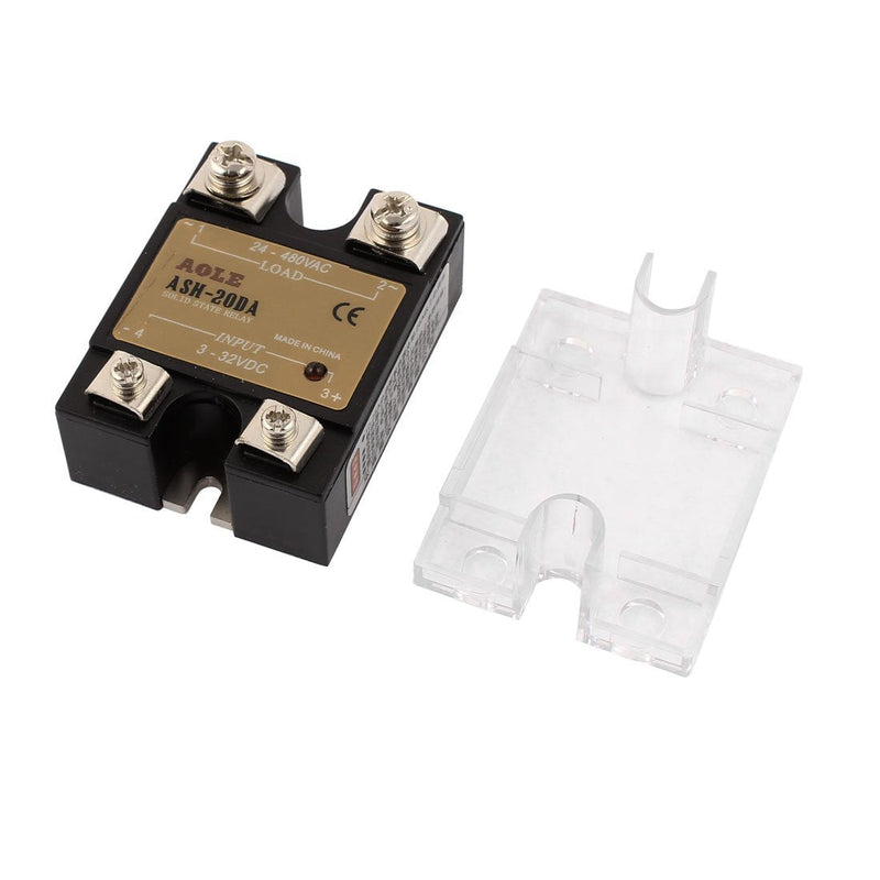 thumbnail image 2 of Heschen Single Phase DC/AC Solid State Relay, SSR-20DA, Input 4-32VDC 2 of 9