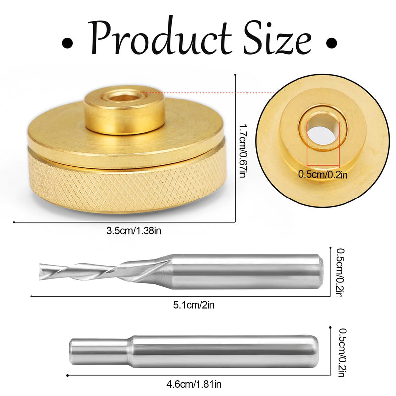 New Upgraded 9500 Router Inlay Kit, Router Inlay Bushing Kit, Solid