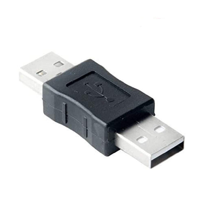 [Australia - AusPower] - ANRANK USB0101AK USB Male to USB Male M/M Gender Changer / Coupler / Adapter / Converter - Black (2 Pack) 