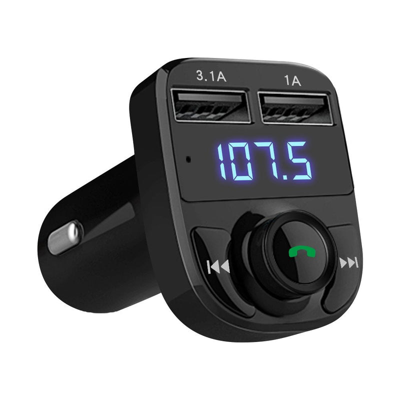 Nulaxy Bluetooth FM Transmitter for Car, Upgraded Manual Power On/Off  Switch Wireless Car Radio Bluetooth Adapter Supports Hands free Calls, USB  Fast