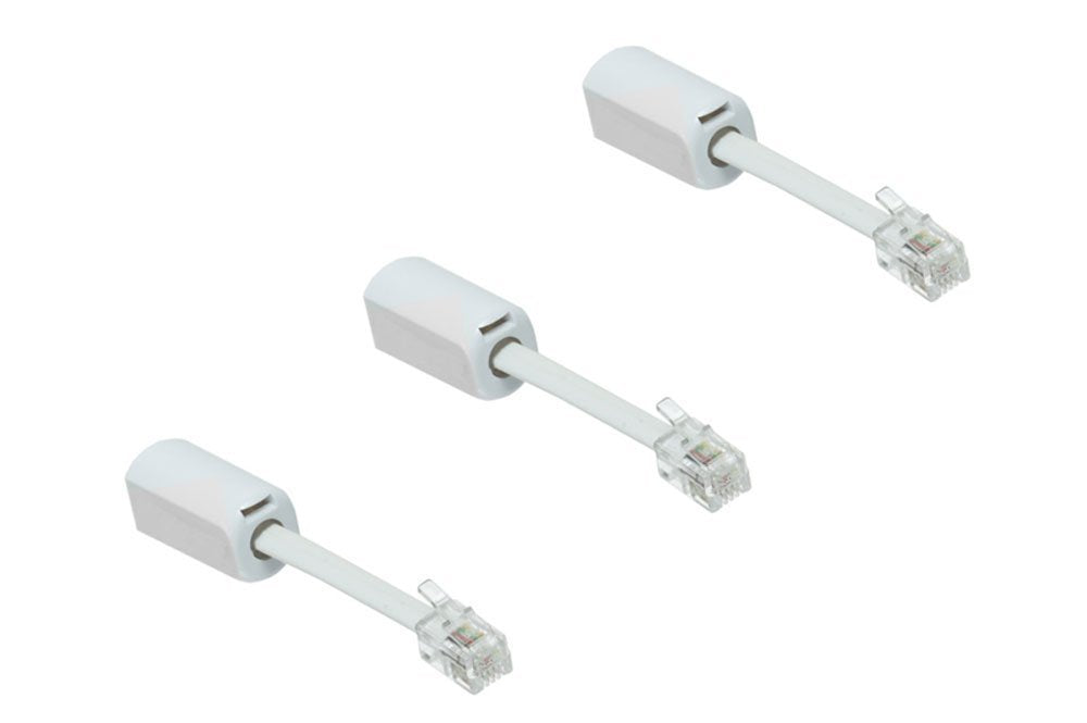 [Australia - AusPower] - Telephone Cord Detangler 3 Pack - Extended Rotating - White - Phone Cord Detangler Branded Master Cables Product 