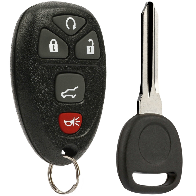[Australia - AusPower] - Key Fob Keyless Entry Remote with Ignition Key fits Chevy Suburban Tahoe Traverse/GMC Acadia Yukon/Cadillac Escalade SRX/Buick Enclave/Saturn Outlook (OUC60270, OUC60221) g-415 46-key 