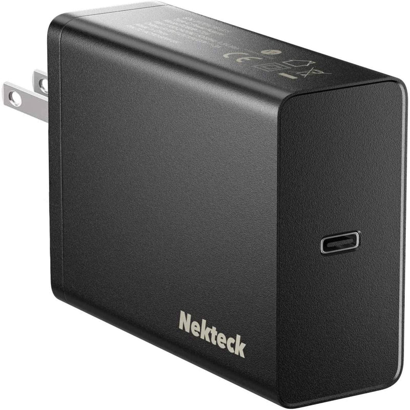 Nekteck 60W USB C Charger [GaN Tech], PD 3.0 Fast Charging[USB-IF & ETL  Certified] with Foldable Plug, Compatible with MacBook Air/Pro, Lenovo
