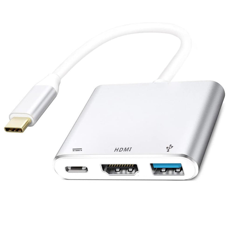 [Australia - AusPower] - USB C to HDMI Adapter, QCEs USB-C Multiport Hub with PD Charger 4K Portable Dock Compatible with Samsung Dex Station Galaxy S20 S10 S10+ S9 S8 Plus Note 10/9 Tab S4 MacBook Pro/Air 2019 iPad Pro 