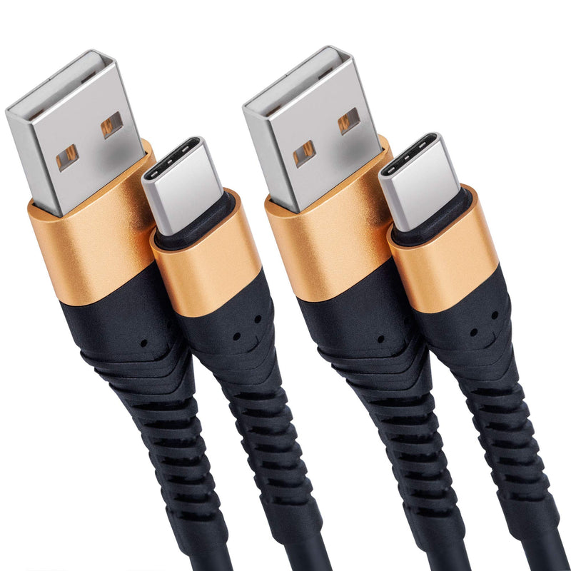 [Australia - AusPower] - USB Type C Charger Cable Fast Charging 10ft,Extra Long 2Pack 10Foot USB A to USB-C Phone Charging Cord for Samsung Galaxy S20 S10 S10E S9 S8 Plus Note 10 9 8,Z Flip,LG V50 V40 V30 V20 (10ft, Gold) 
