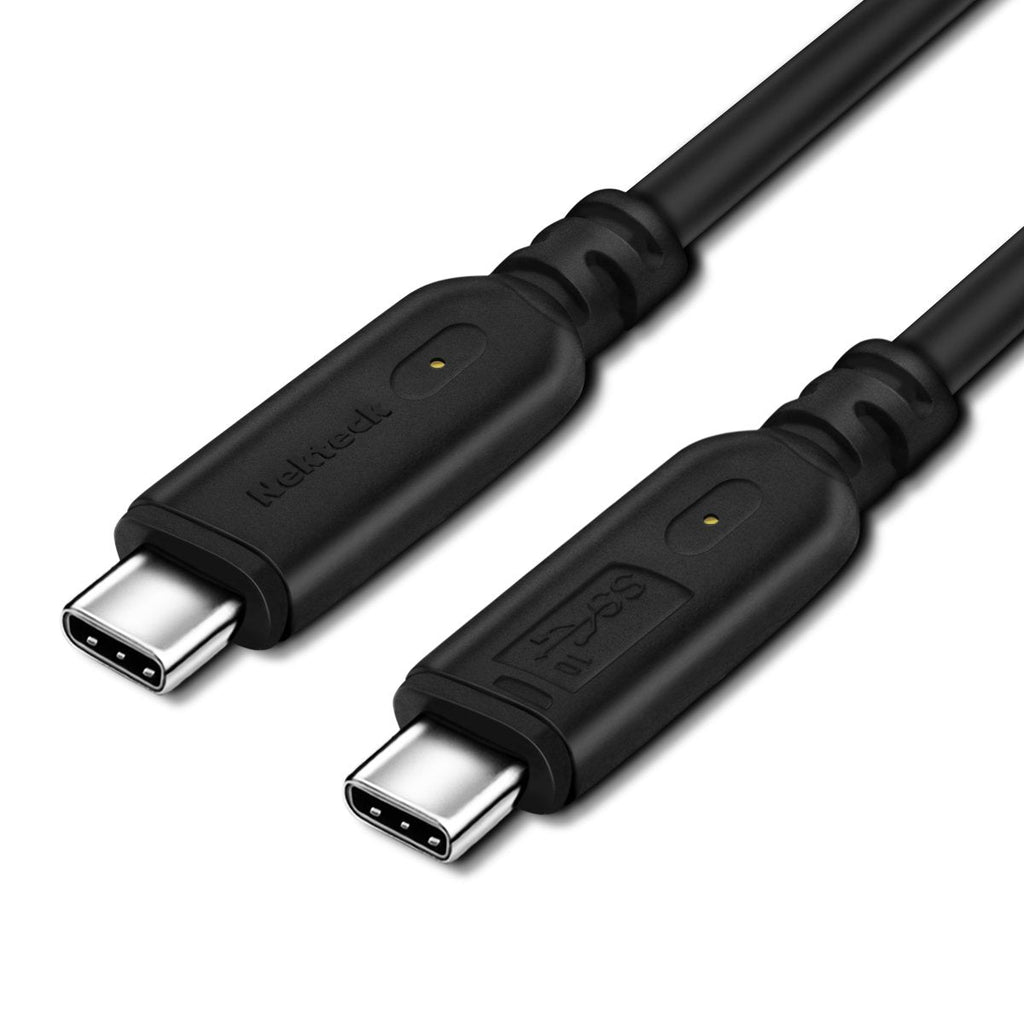 [Australia - AusPower] - Nekteck USB-C to USB C 3.1 Gen2 Cable 3ft with Power Delivery, Thunderbolt 3 Compatible,USB-IF Certified for Type C Laptops Phones, MacBook 2018, Matebook, iPad Pro 2018, Chromebook, ThinkPad (2-pack) 2 Pack 