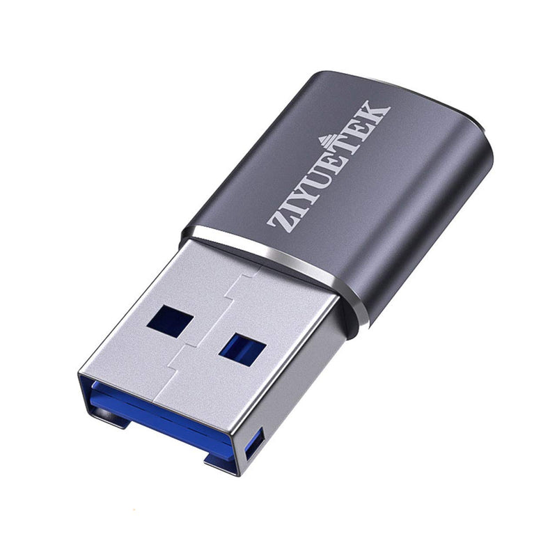 [Australia - AusPower] - Micro sd Card Reader USB 3.0,ZIYUETEK Aluminum USB 3.0 Portable Memory Card Reader Adapter for PC,USB to Micro SD/TF Card Reader Adapter Gray 