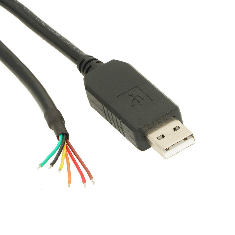 [Australia - AusPower] - USB UART Cable,USB to TTL Serial Adapter Cable 3.3V FTDI 6 Pin Chip 6ft/1.8m (Logic Level 3.3V) Logic Level 3.3V 