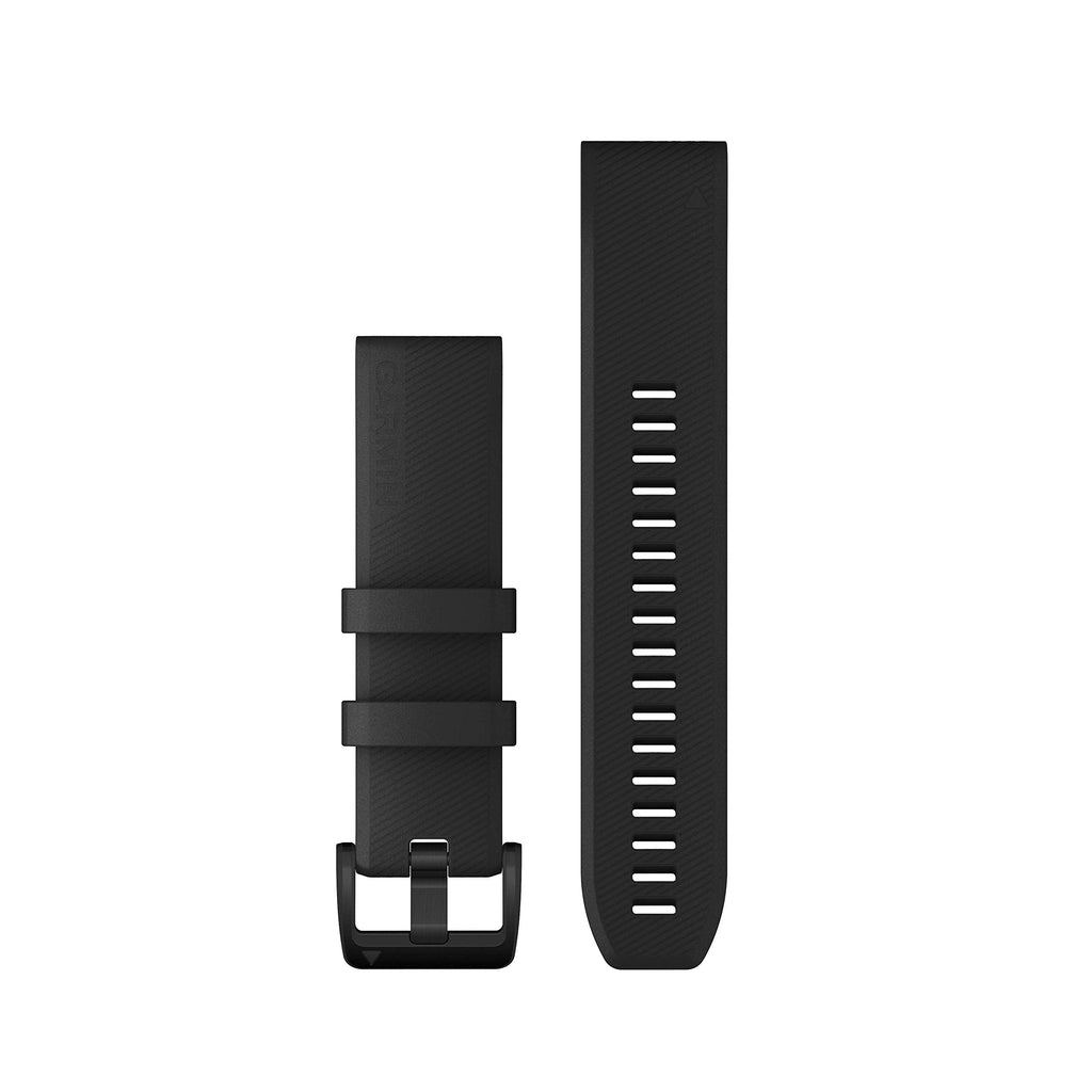 [Australia - AusPower] - Garmin QuickFit 22 Watch Bands, Black with Black Stainless Steel Hardware 