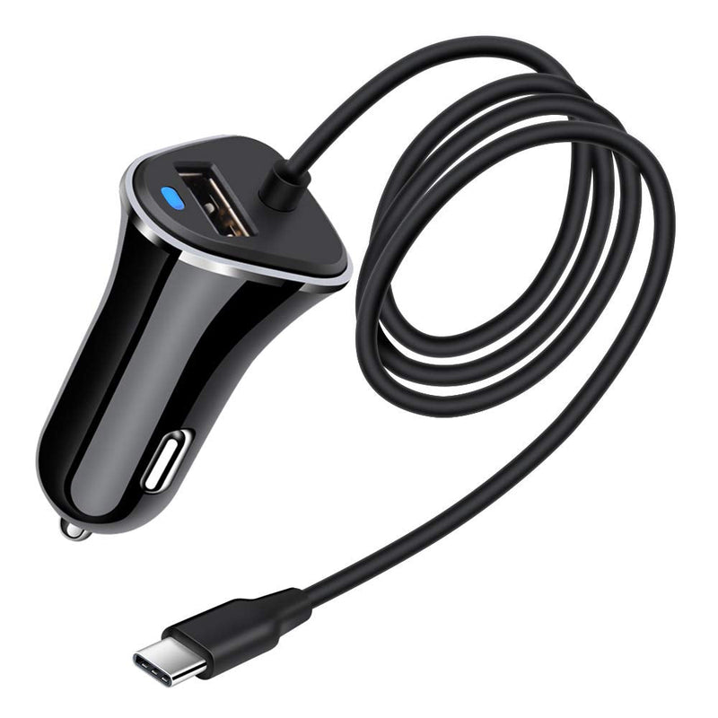 [Australia - AusPower] - 3.4A Car Charger Adapter for Samsung Galaxy S22/S21/S20 FE Ultra 5G A72 A52 A32 A21 A01,Note21/20/10,A42 A71,Google Pixel 6Pro/6/5/4,LG Stylo 6,Moto,G Fast,USB C Car Plug with 3ft Type C Charger Cable 
