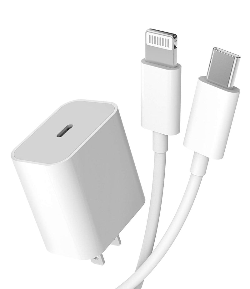 [Australia - AusPower] - 20W Watt Power Charging Adapter Quick Box Fast PD Wall USB C Charger Block 5ft Lightning Cable Compatible with Ipad ARI iPhone 11 12 PRO MAX Mini X XS XR SE2 8Plus Airpod Cord for Samsung Type Plug 