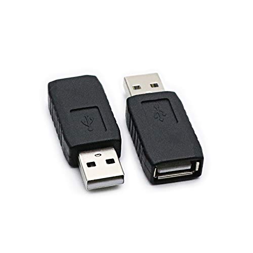 [Australia - AusPower] - 2 Pack USB 2.0 AF/AM Adapter Type A Female to USB A Male Adapter Connector Converter Plug 