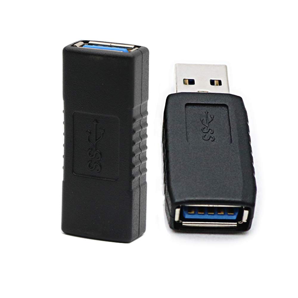 [Australia - AusPower] - rgzhihuifz 2 Pack USB 3.0 Connector USB Female to Female Adapter,USB Plug of Computer and Mobile Phone 