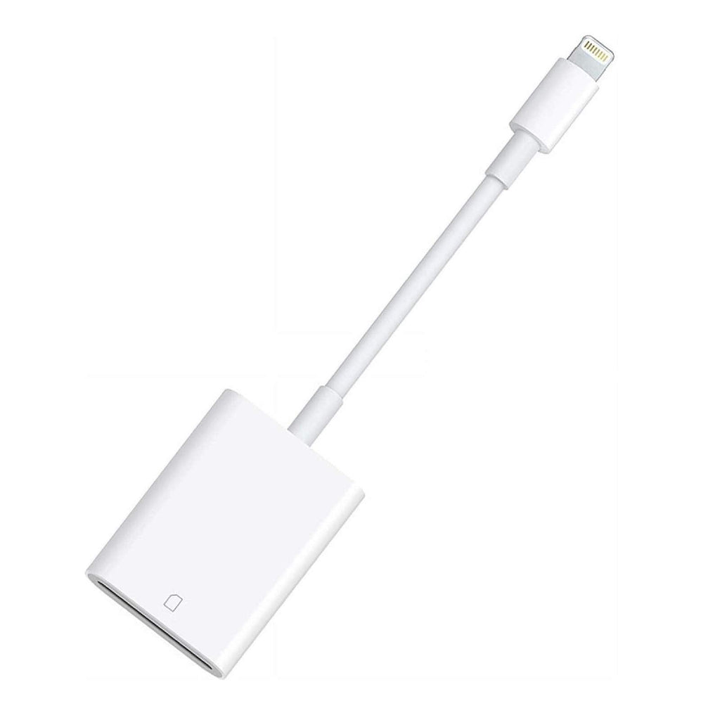[Australia - AusPower] - Apple MFi Certified Lightning to SD Card Camera Reader for iPhone iPad, Veetone SD Card Reader Memory Card Reader Trail Camera Viewer SD Card Adapter for iPhone 12/11/XS/XR/X/8/7/iPad, Plug and Play One Slot 