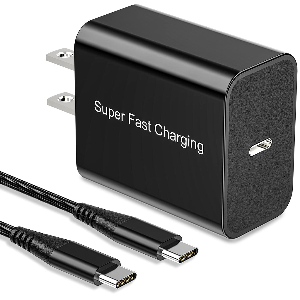 [Australia - AusPower] - 25W USB C Charger for Samsung Galaxy S21/S21 Plus/S21 Ultra FE/S20 S22/Note 10 20,A52 5G/,S10 A32 A42,A51 A21,Pixel 6 6 Pro 4A 5 XL,PD Super Fast Charging Block Wall Power Adapter +6FT C to C Cable 
