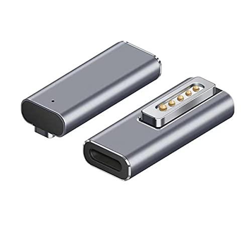 [Australia - AusPower] - BOLS Magnetic USB C Adapter 5-pin Type C Connector, Support USB PD 100W Fast Charging, Compatible with Type C Devices,Compatible with MacBook,MacBook Air 
