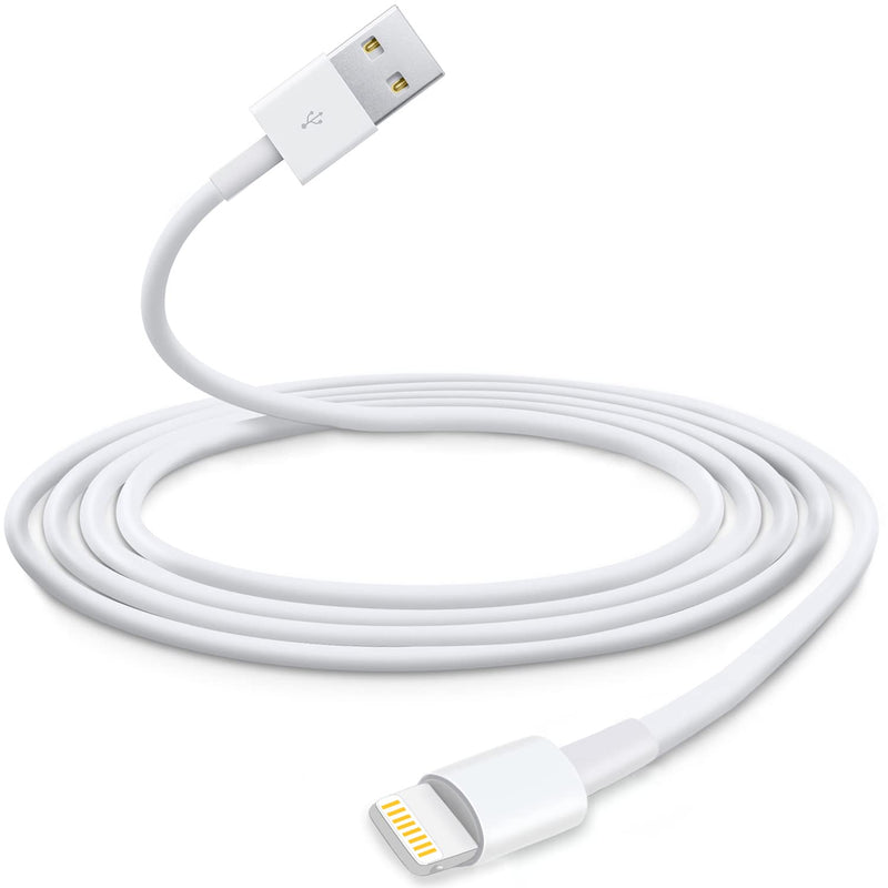 [Australia - AusPower] - 2Pack Apple MFi Certified iPhone Charger 6ft, iPhone Lightning to USB Cable 6 Foot, Super Fast Apple iPhone Charging Cable for iPhone 12/12mini/11/Pro/Max/X/XS/XR/XS Max/8/7/6,ipad 2Pack 6 Foot White 