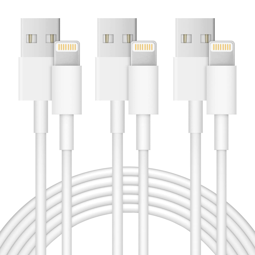 [Australia - AusPower] - iPhone Charger Lightning Cable【Apple MFi Certified 】 USB Cable 3-Pack Charging Cables Compatible with iPhone 13/13Pro/Max/12/12 Pro/Max/11/11Pro/XS/Max/XR/X/8/8 Plus/7/7 Plus/6S/6 Plus/5/5SE and iPad 