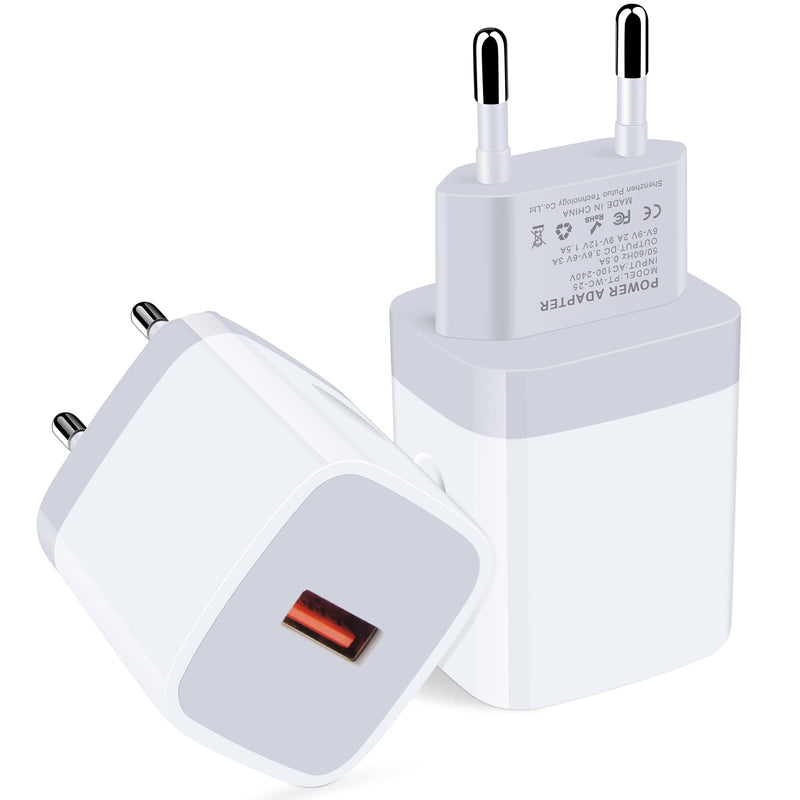 [Australia - AusPower] - European USB Wall Charger Quick Charge 3.0 EU Power Plug Adapter Fast Charging for iPhone 13/13Pro/13Pro Max/13Mini/12 Pro Max/12 Mini/SE/11,Samsung Galaxy S22/S21/S20 Ultra 5G,LG,Google Pixel 6 Pro/5 