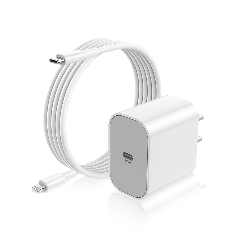 [Australia - AusPower] - iPhone 13 Pro Charger Block, [ MFi Certified] 20W Wall Charger Plug and USB C to Lightning Cable Cord 6ft,Apple 12 Charging Block Power Adapter Cube Brick for iPhone 13 Pro Max/12 Mini/12 Pro/11,iPad 