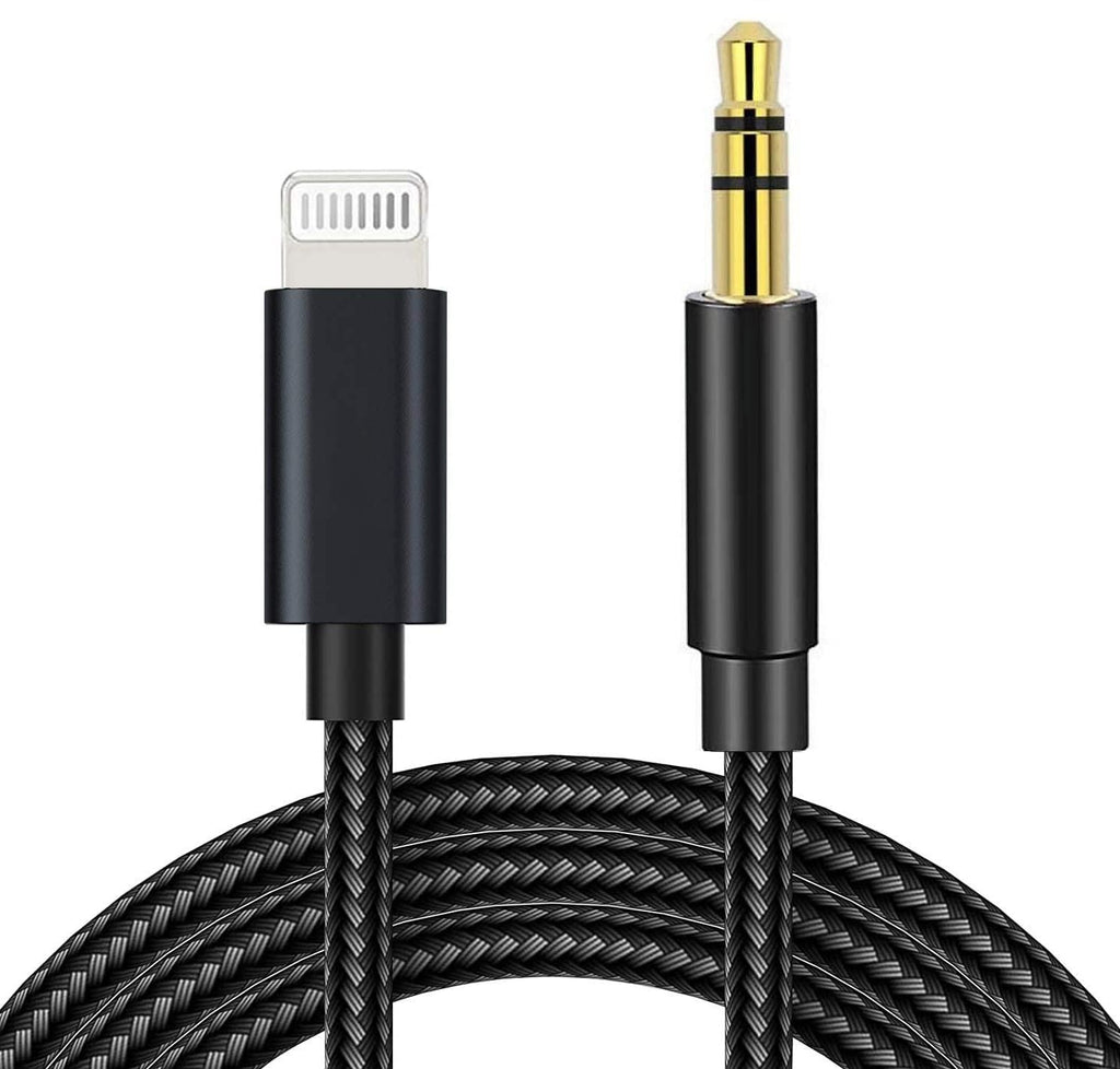 [Australia - AusPower] - [Apple MFi Certified] iPhone Aux Cord for Car, Lightning to 3.5mm Headphones Jack Adapter Aux Audio Nylon Braided Cable for iPhone 13 12 11 XR XS X 8 7 iPad to Car/Home Stereo, Speaker, Headphone 