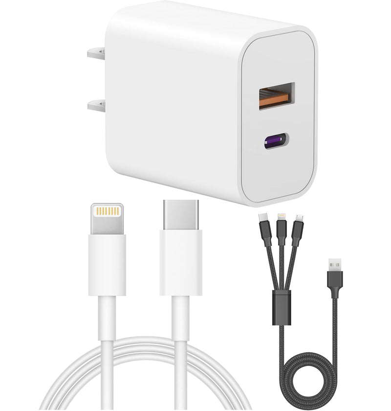 [Australia - AusPower] - iPhone 13 12 Fast Charger[Apple MFi Certified]Lightning Cable 20W USB-C Wall Charger 6FT Cable Compatible with iPhone 13/13Pro/12/12 Pro/Max/11/11Pro/XS/Max/XR/X/8/8Plus,iPad 