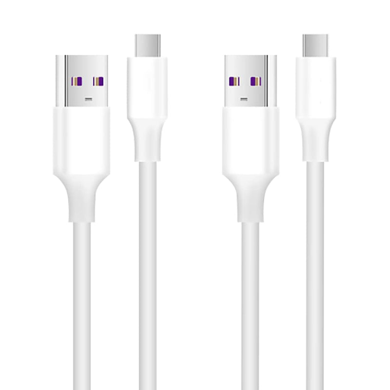 [Australia - AusPower] - USB C 6a Flash Charging Data Cable, USB Charging/Data Transmission 2 in 1 Data Cable, Cold Proof and Durable, Easy to Carry, Compatible for Most Type-C Interface Phones and Equipment (2 Pcs) 