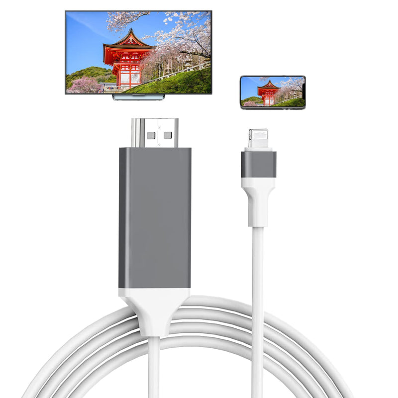 iPhone Lightning to HDMI Cable for TV Monitor Projector