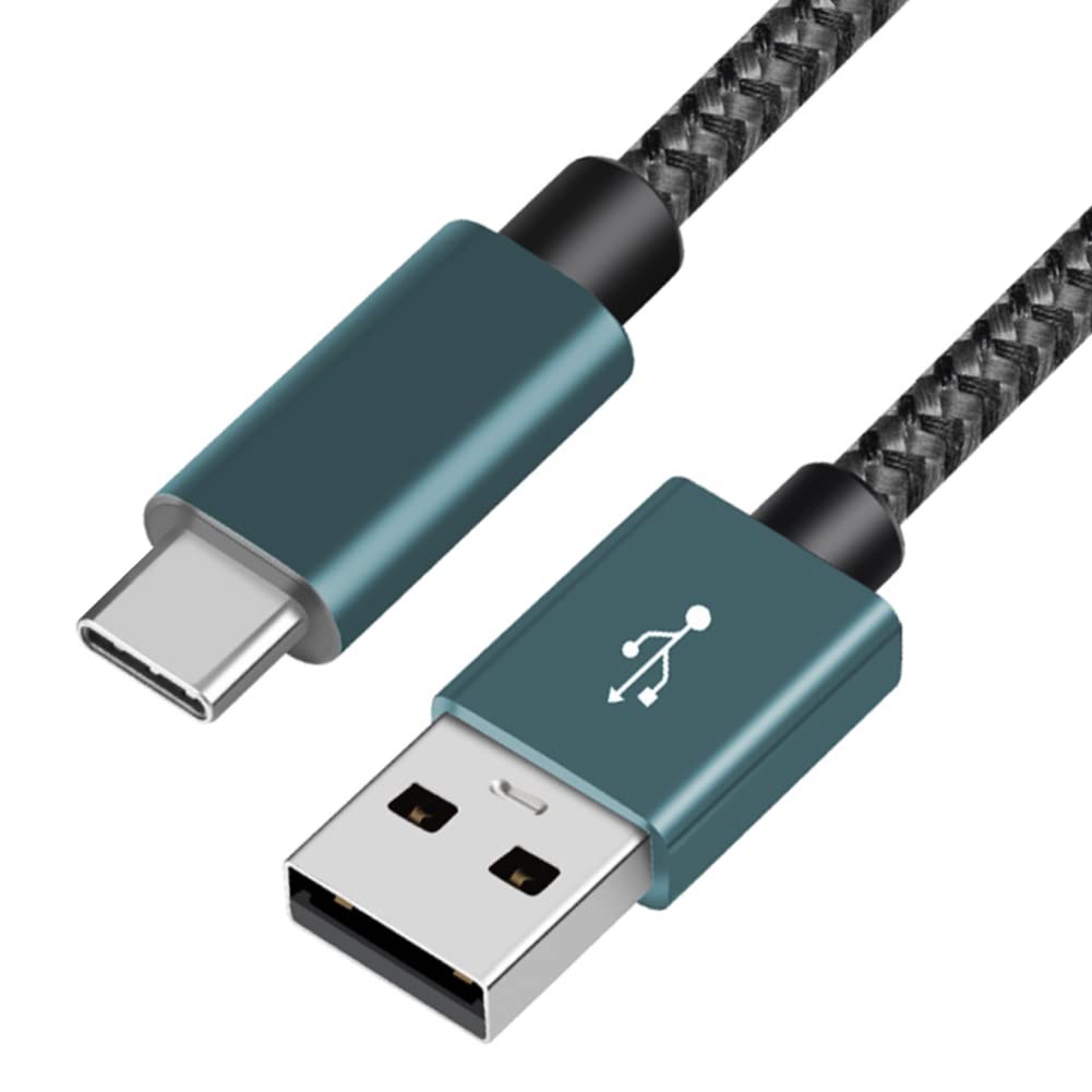 [Australia - AusPower] - USB C Charging Cable, UV-CABLE 3.3 FT USB Type C Charger Premium Cotton Braided, USB A to Type C Charging Cable Fast Charge for iPhone 13 12 11 Mini Max,Samsung,i-Watch, Afor Laptops, etc 1 3FT 
