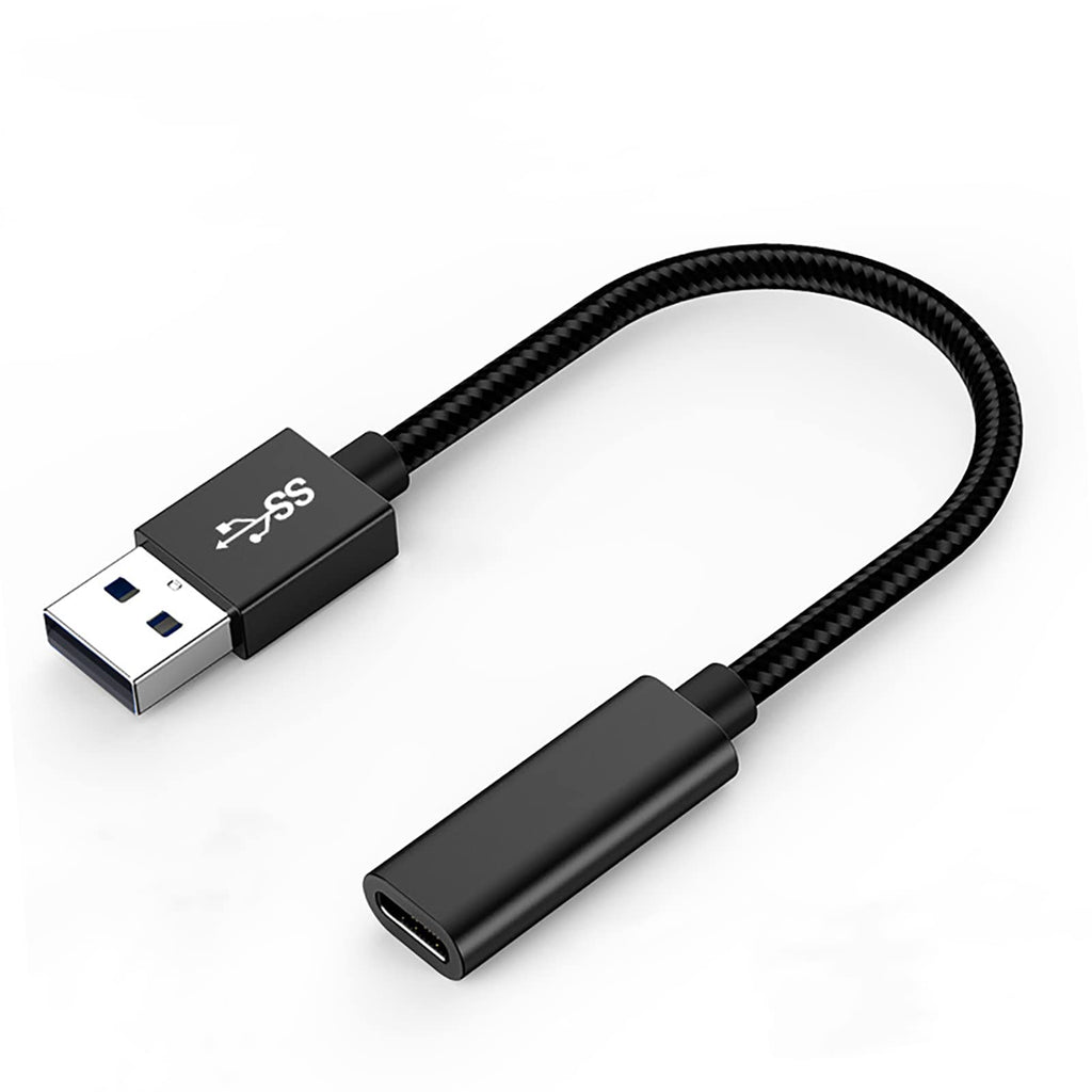 [Australia - AusPower] - USB C 3.1 to USB Adapter 1-Pack, UV-CABLE 5Gbps Type C (USBC) Female to USB Male Adapter Cable, USBC Power Charger Cable Connector forall USB C Devices 5 cm 