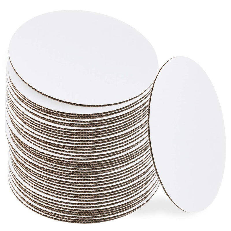 [Australia - AusPower] - White Cake Boards Round | 25 Pack – 10 Inch | Cardboard Cake Rounds Circles | Disposable Cake Platter Board Base Tray | Cake Decorating Supplies | Cake Plate Accessories 