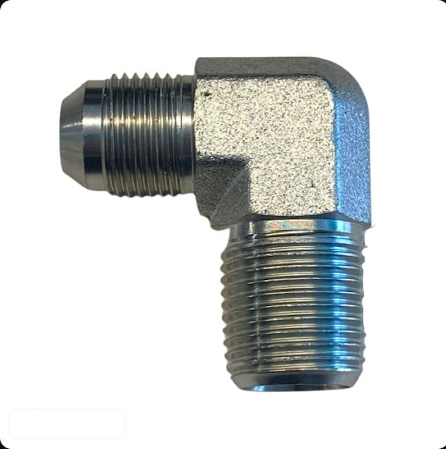 [Australia - AusPower] - 1/2" Male JIC to 1/2" Male Pipe NPT 90 Degree Hydraulic Adapter (Single Adapter) Hydraulic Hose & Fitting Adapters 