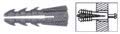 [Australia - AusPower] - CRL 1/4" Plastic Screw Anchor without Shoulder - 500 Pack 