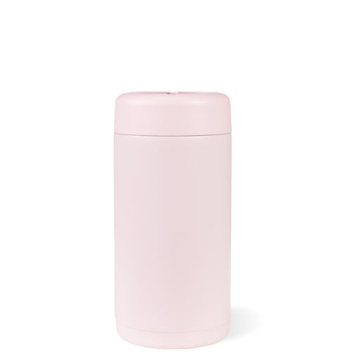 HydroJug Slim Can Cooler 12 oz, Stainless Steel Can Holder, Pink Sand Slim 12 Ounce Can